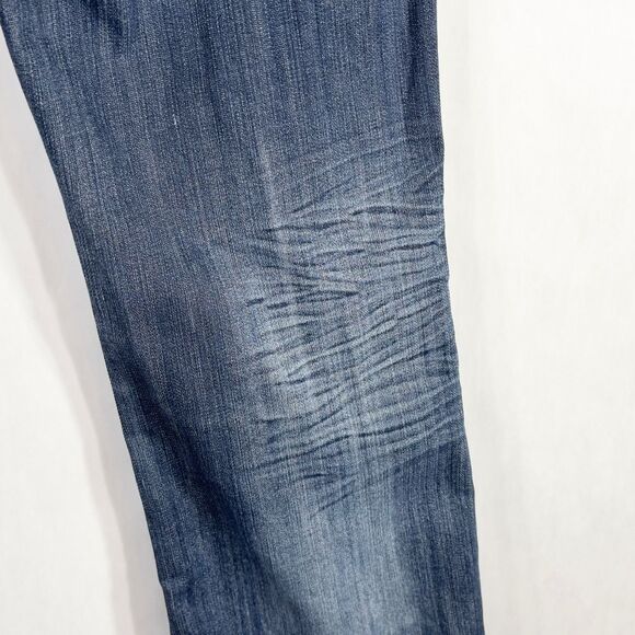 Seven7 Size 12 Jeans Boot Cut Flare Mid Rise Blue Denim Womens Pants 449 - Picture 13 of 14